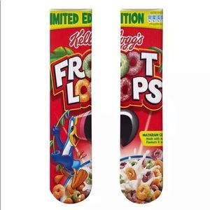 Fruit Loop Cereal Box Fun Socks